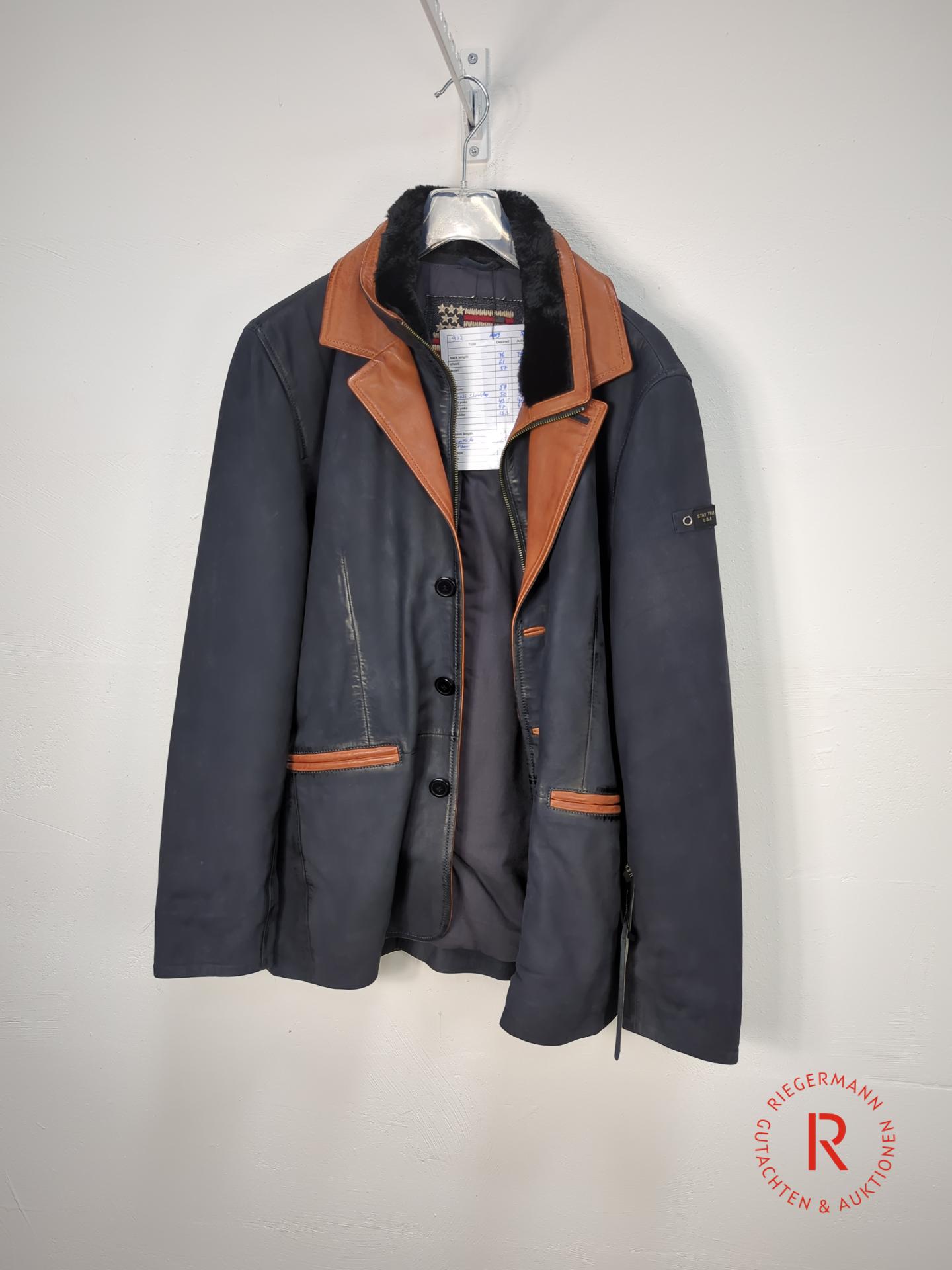 DAMEN LEDERJACKE GRÖSSE 52